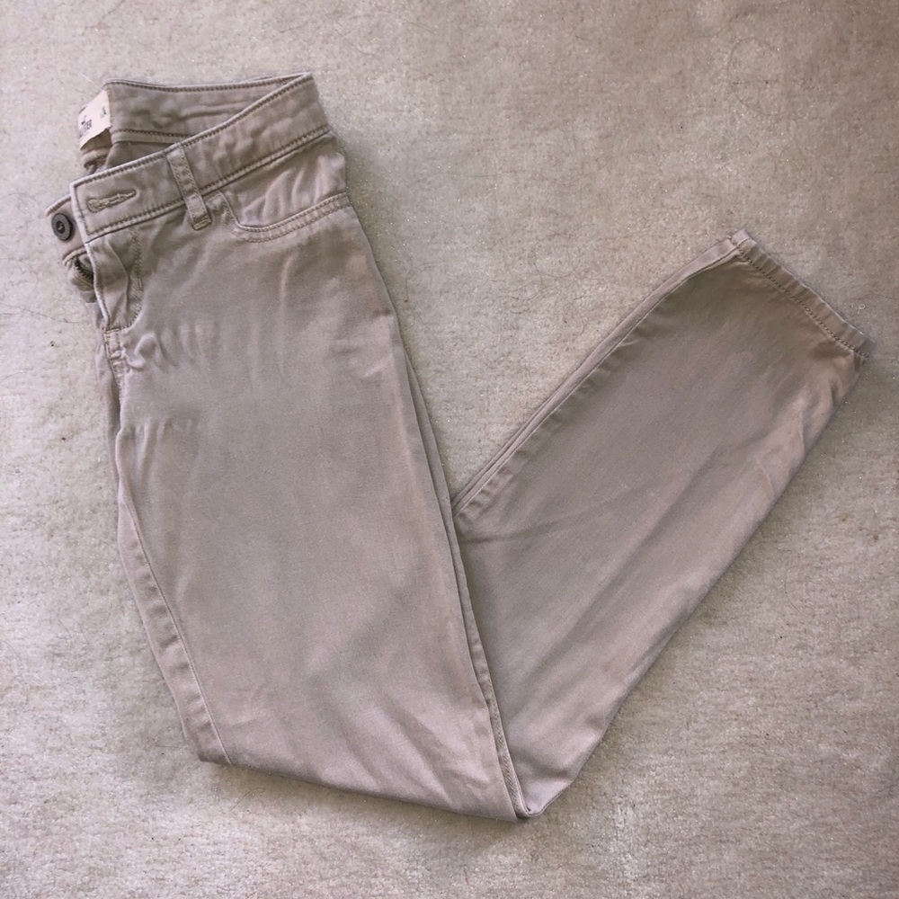 Hollister khaki tan jeggings skinny chino